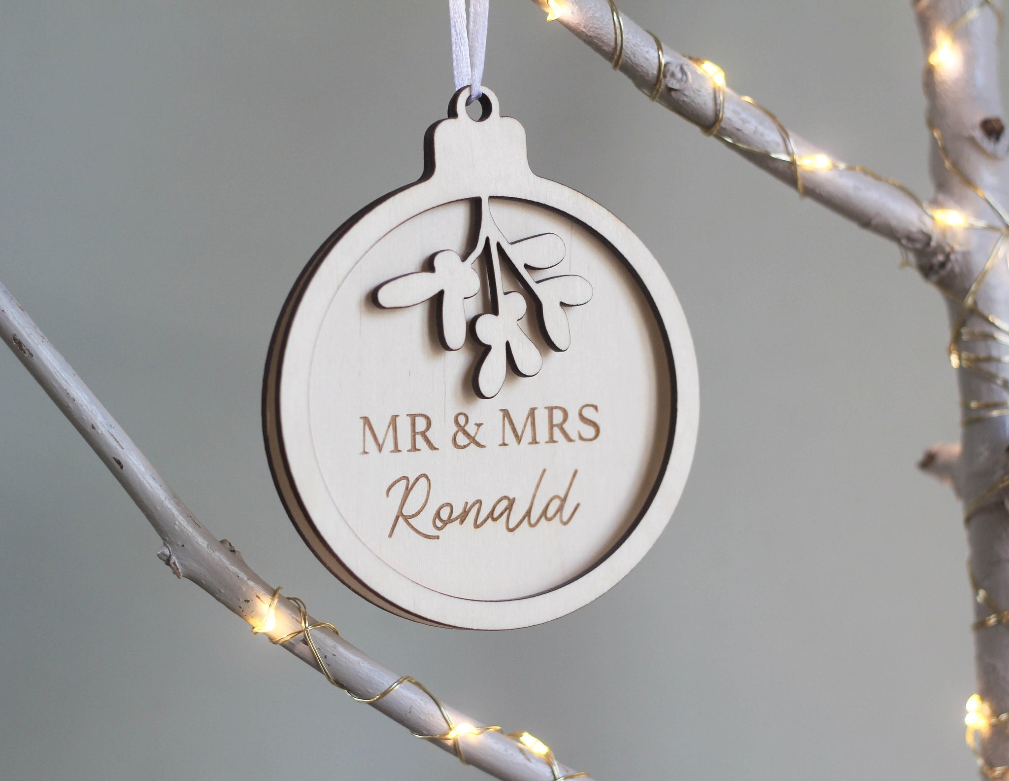 Mr & Mrs Bauble, Custom Ornament