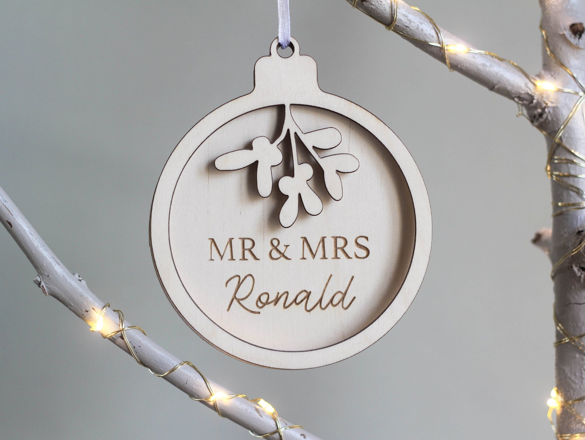 Mr & Mrs Bauble, Custom Ornament