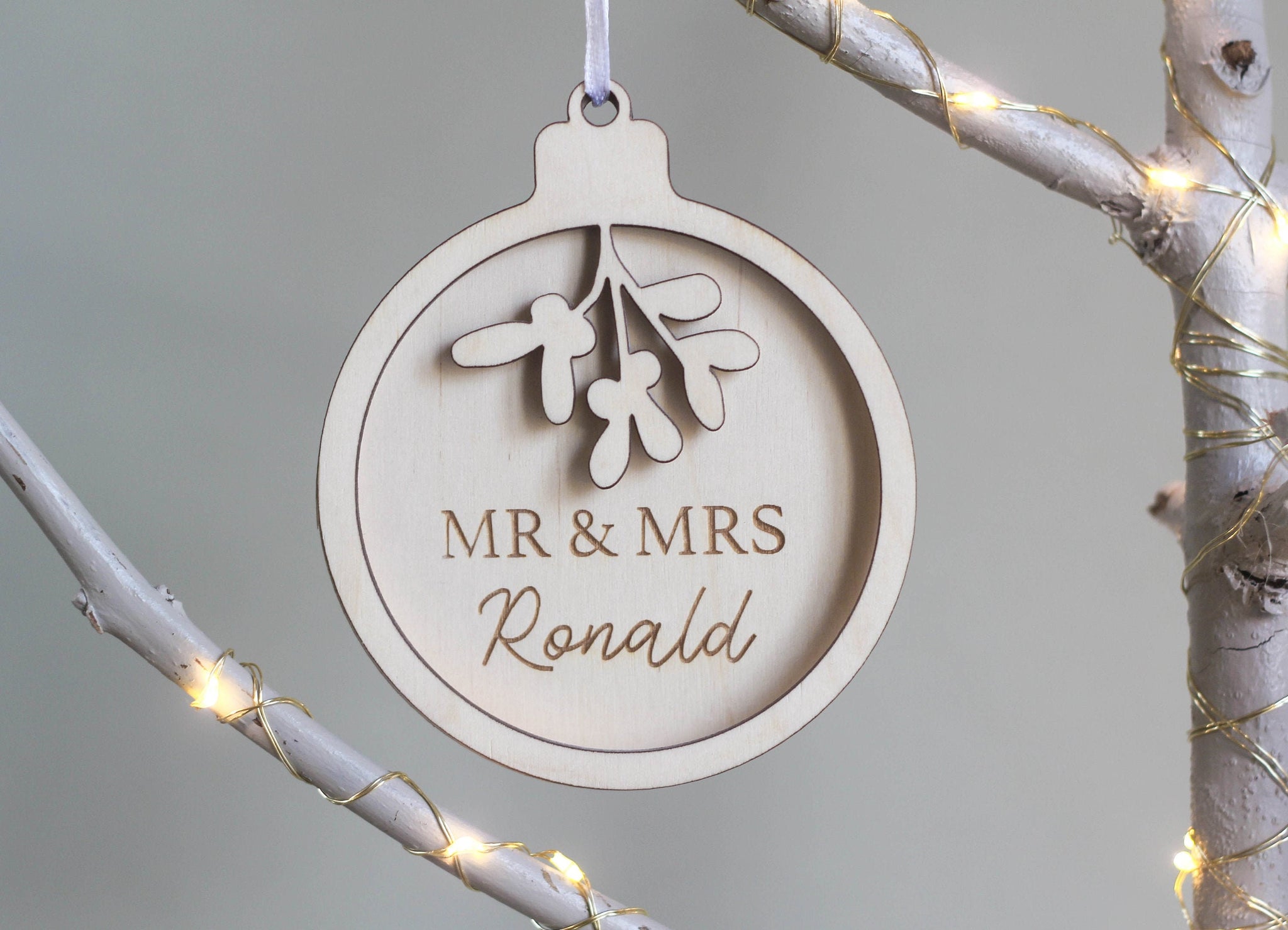 Mr & Mrs Bauble, Custom Ornament