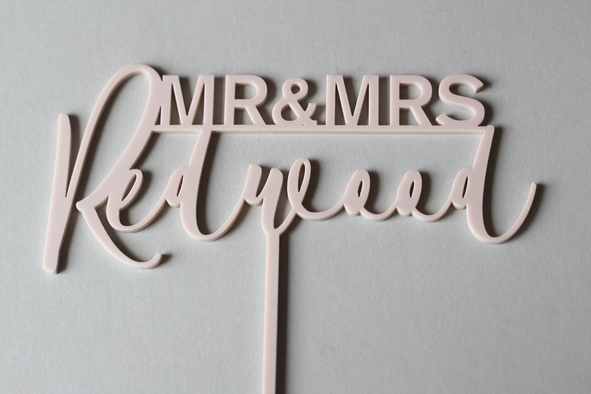 Traditional Mr And Mrs Wedding Cake Topper Custom Made
