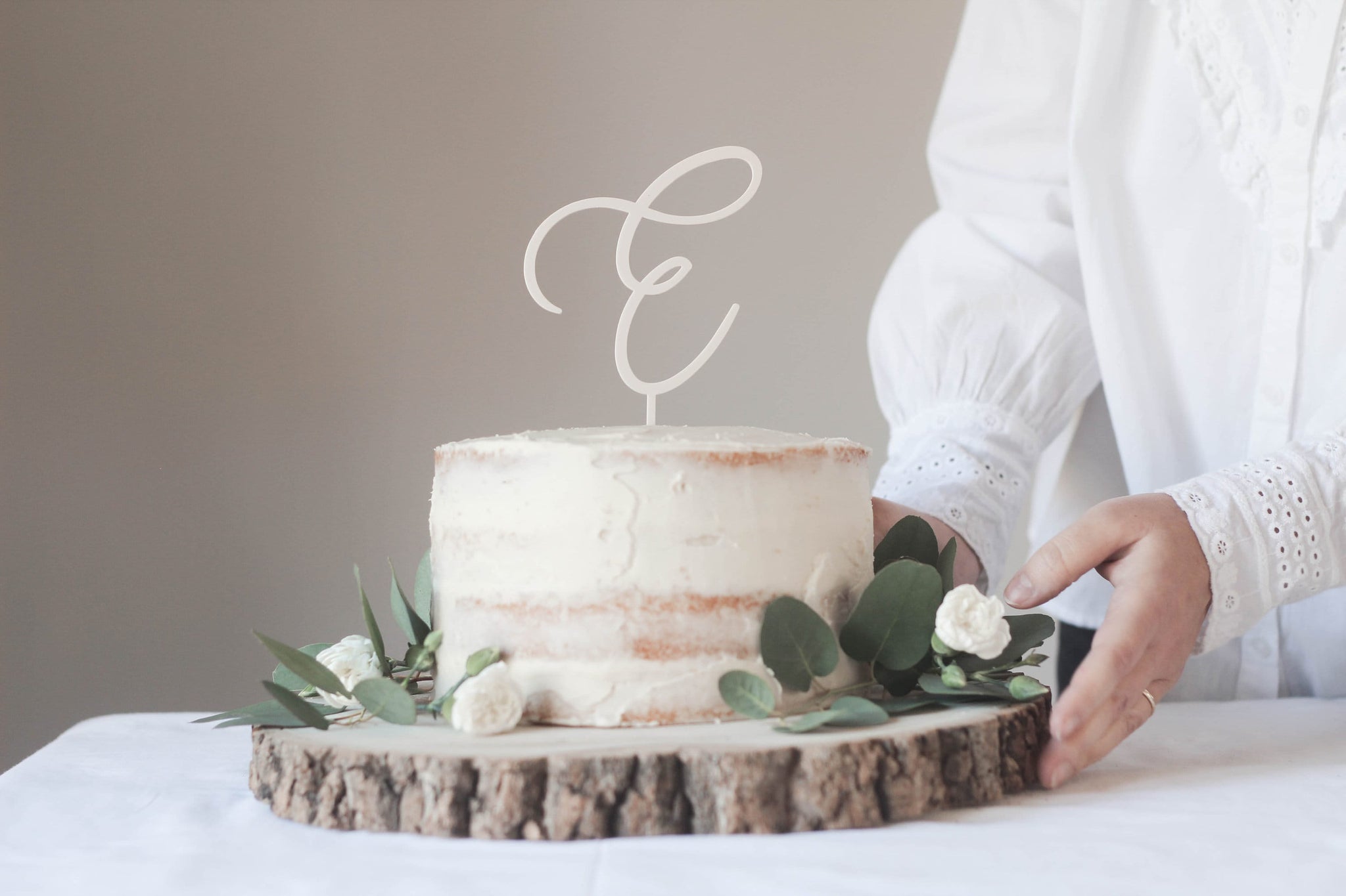 Custom Initial Wedding Cake Topper