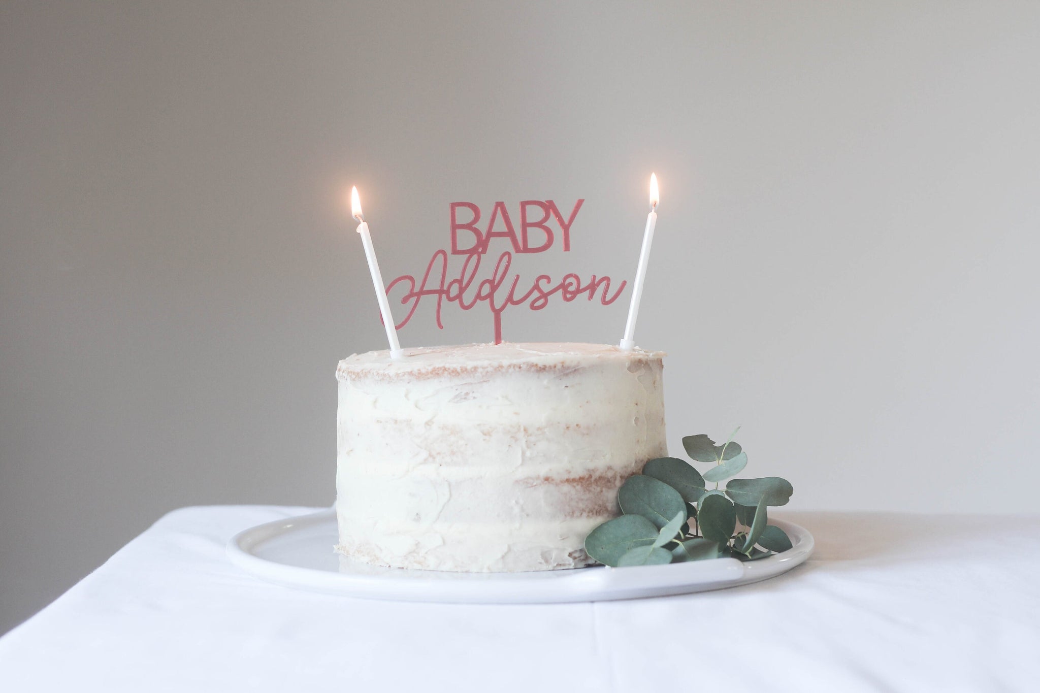Baby Birthday Cake Topper, Personalised Cake Topper
