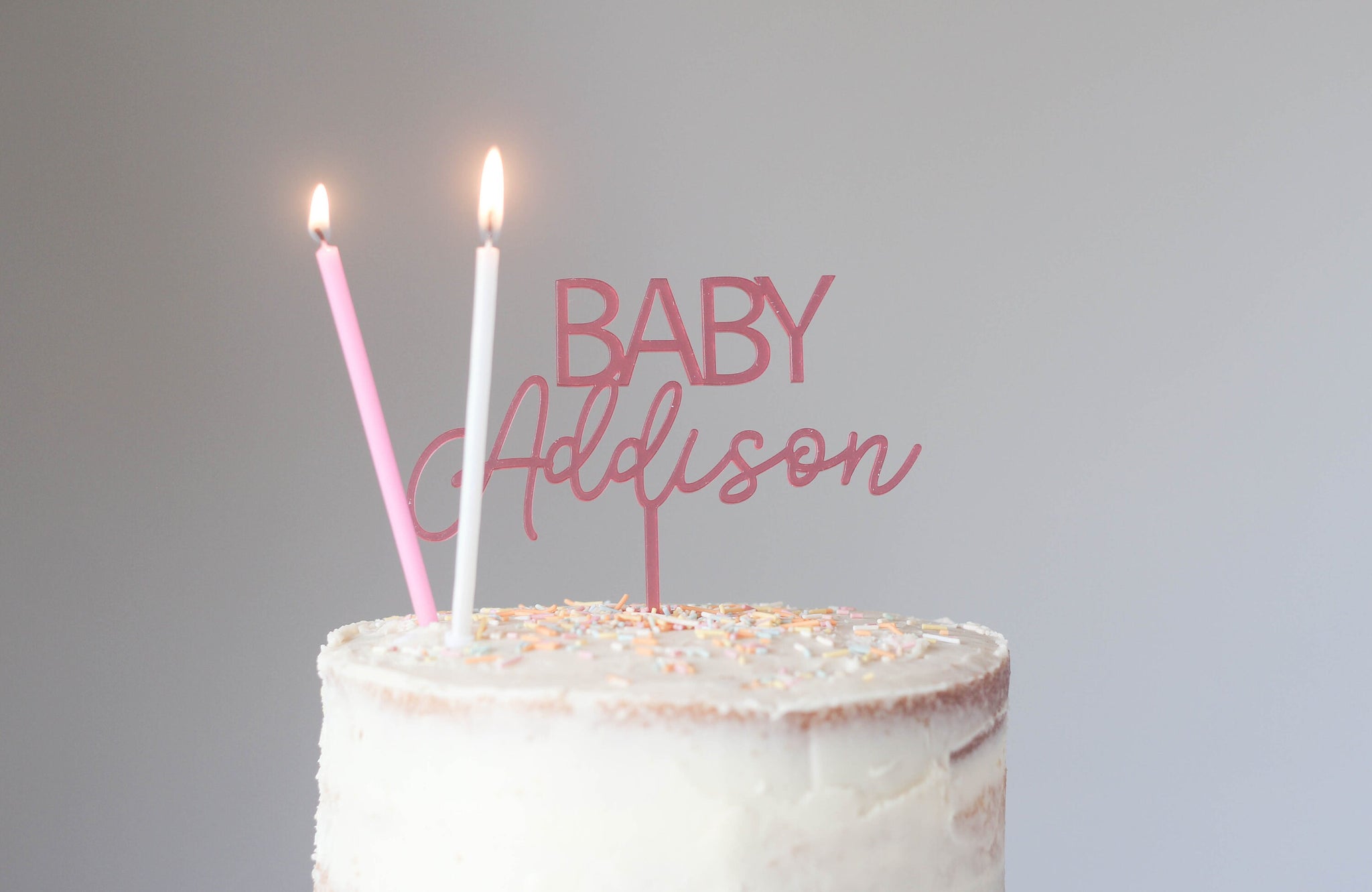 Baby Birthday Cake Topper, Personalised Cake Topper