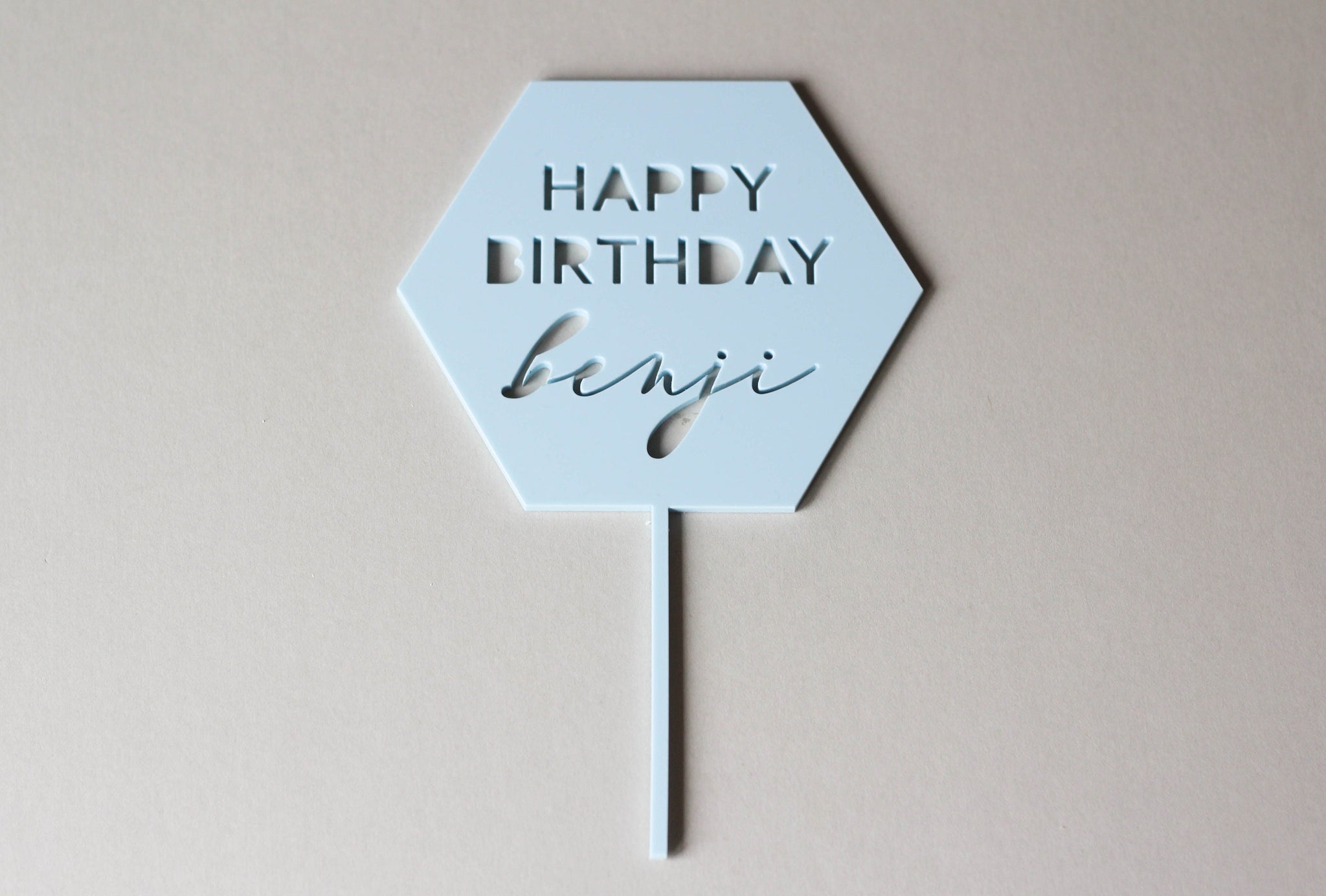 Happy Birthday Cake Topper, Personalised Cake Topper