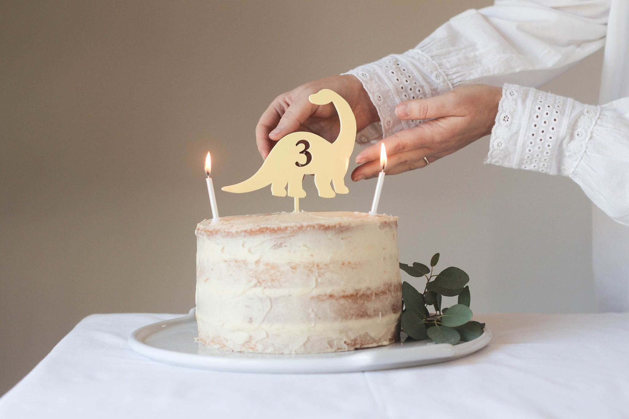 Dinosaur Birthday Cake Topper, Brachiosaurus Cake Topper
