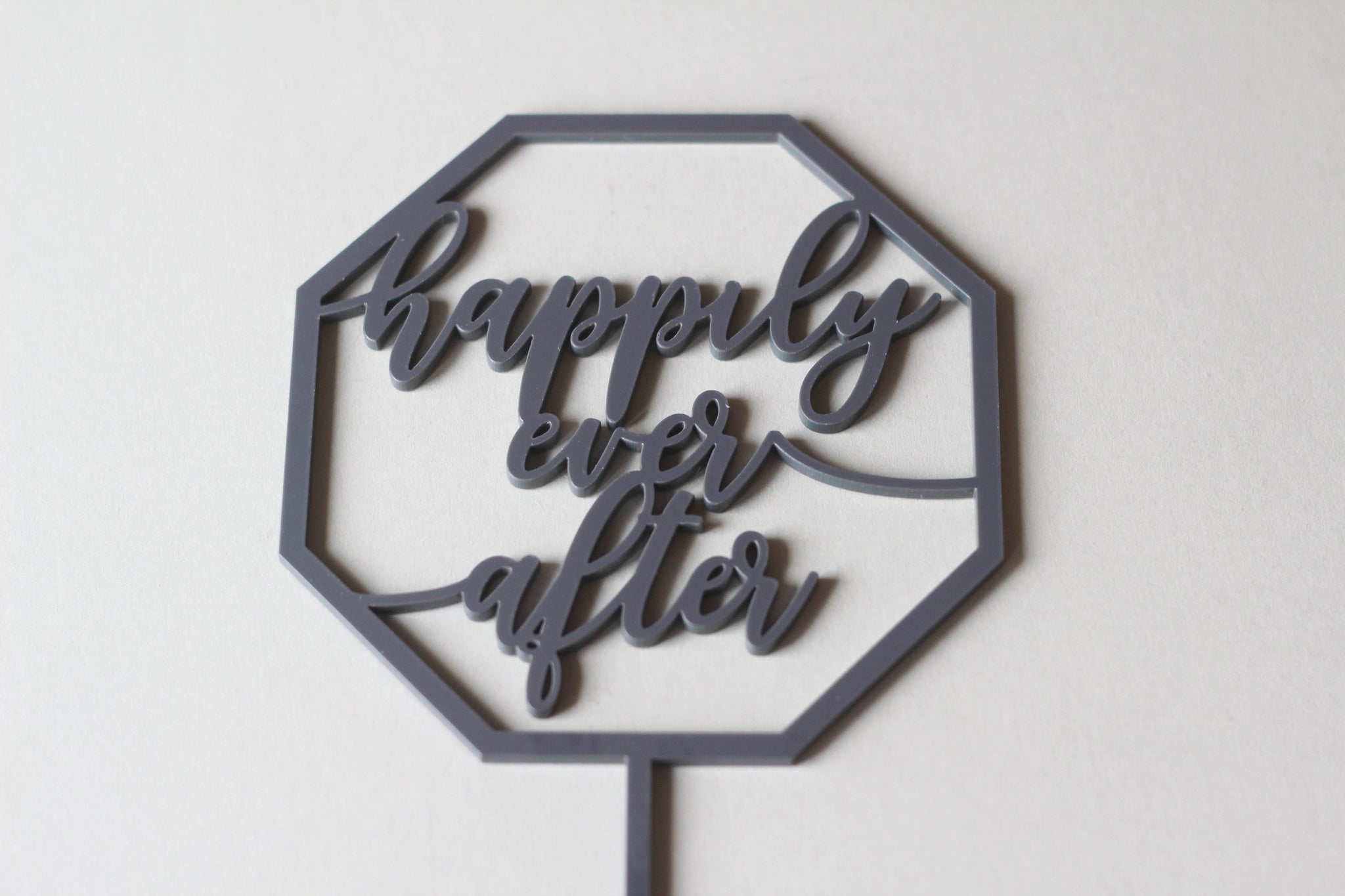 Happily Ever After Wedding Cake Topper - Wedding Topper, Cake Topper Wedding