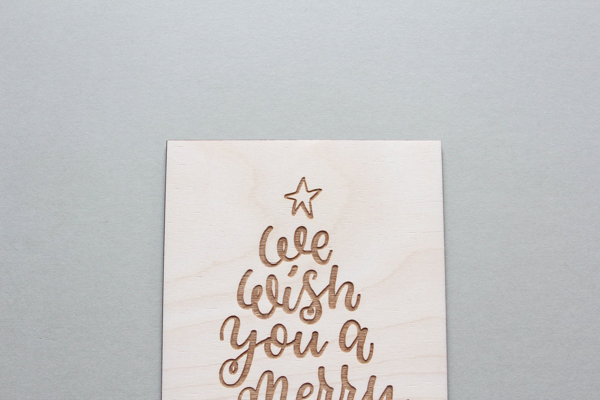 Merry Christmas Card, Rustic Xmas Decor