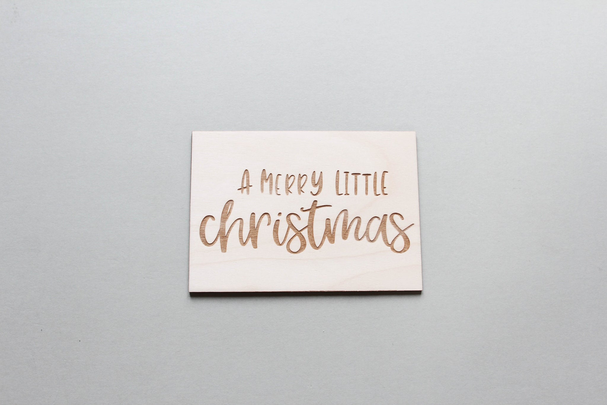 Merry Christmas Card, Rustic Xmas Decor