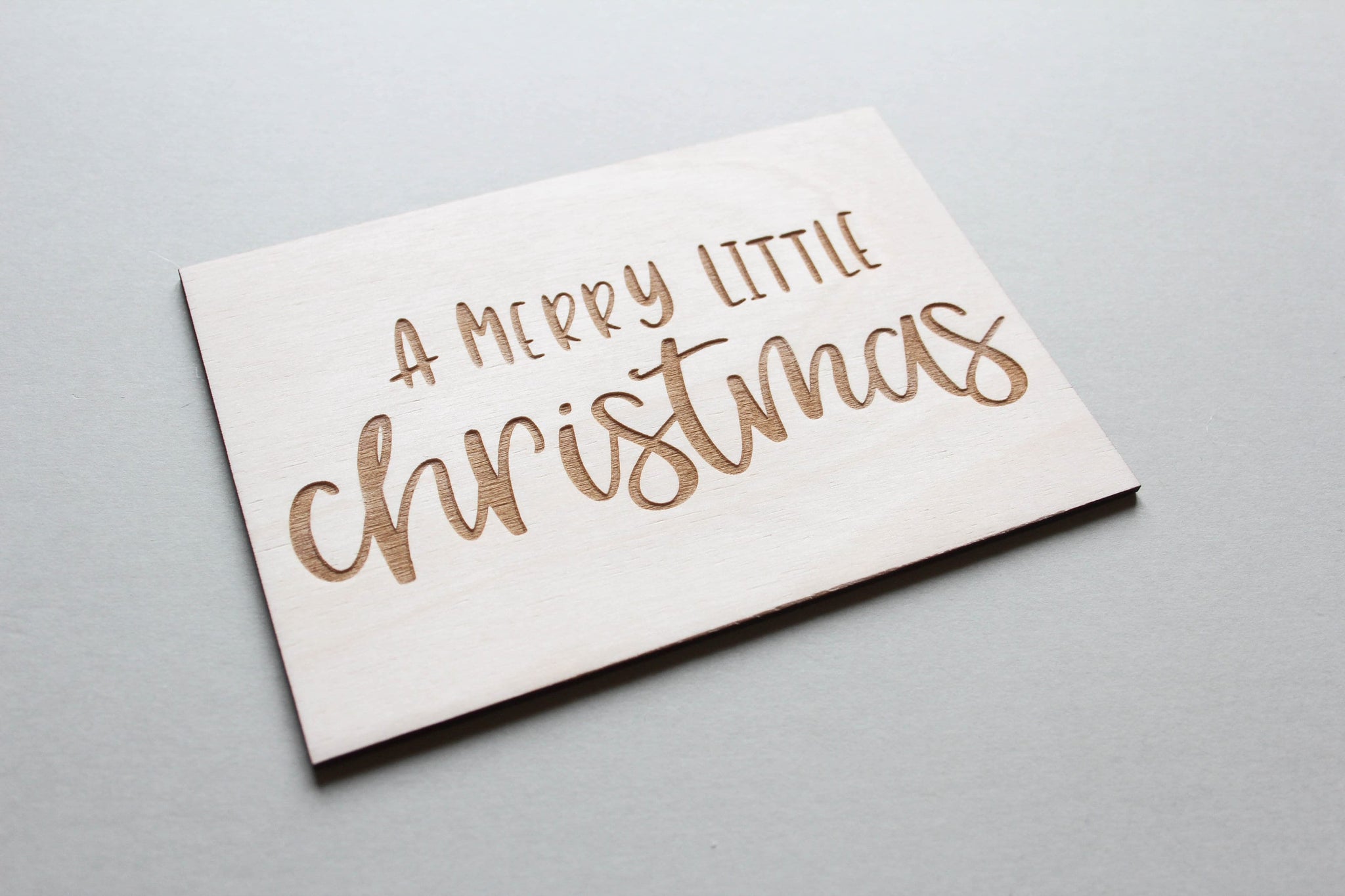 Merry Christmas Card, Rustic Xmas Decor
