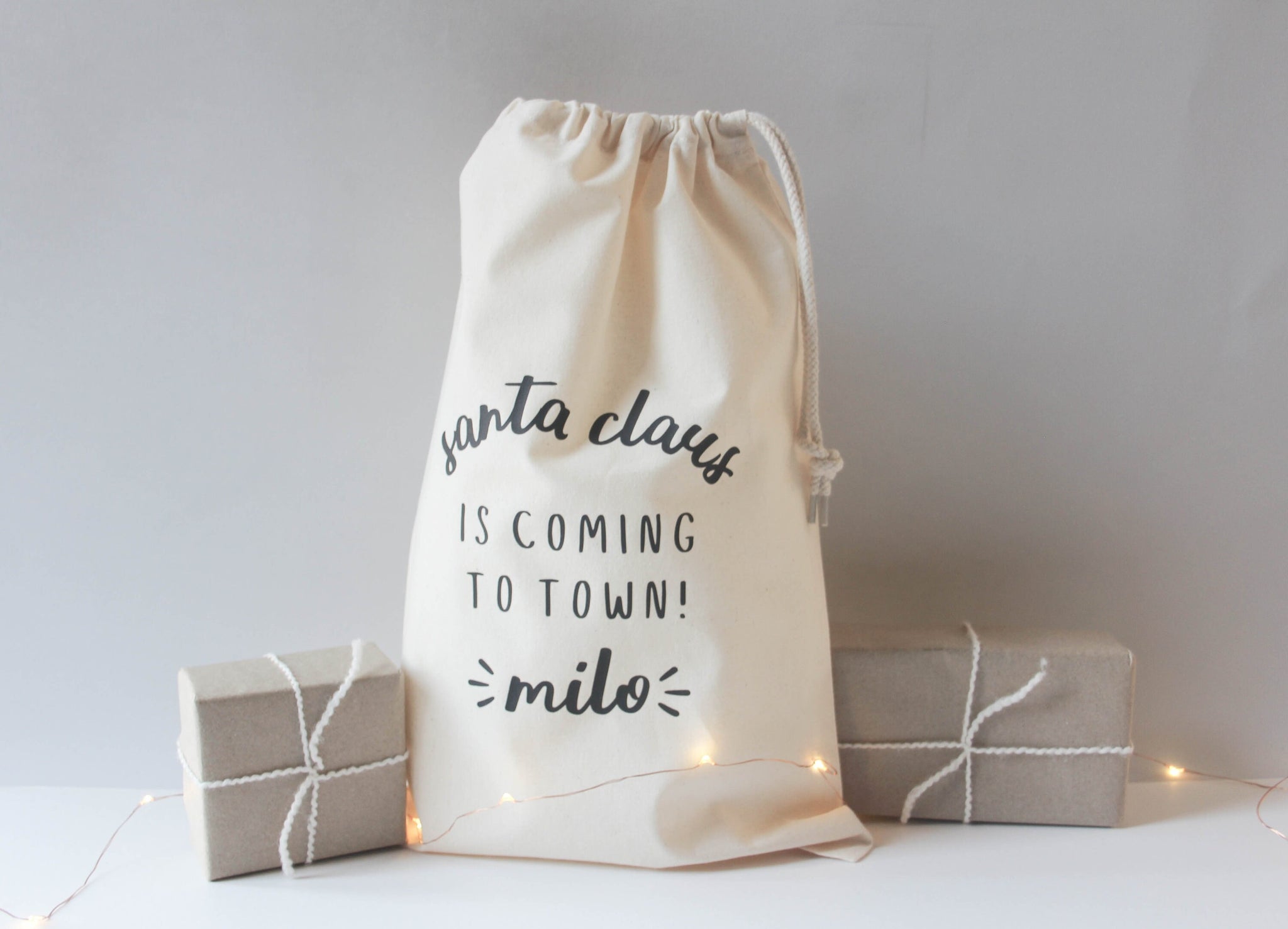 Personalised Santa Sack, Christmas Eve Bag