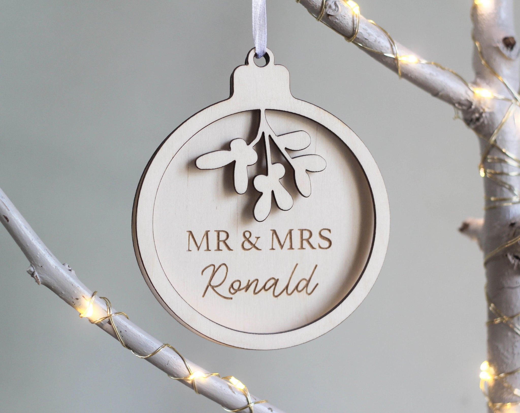 Mr & Mrs Bauble, Custom Ornament