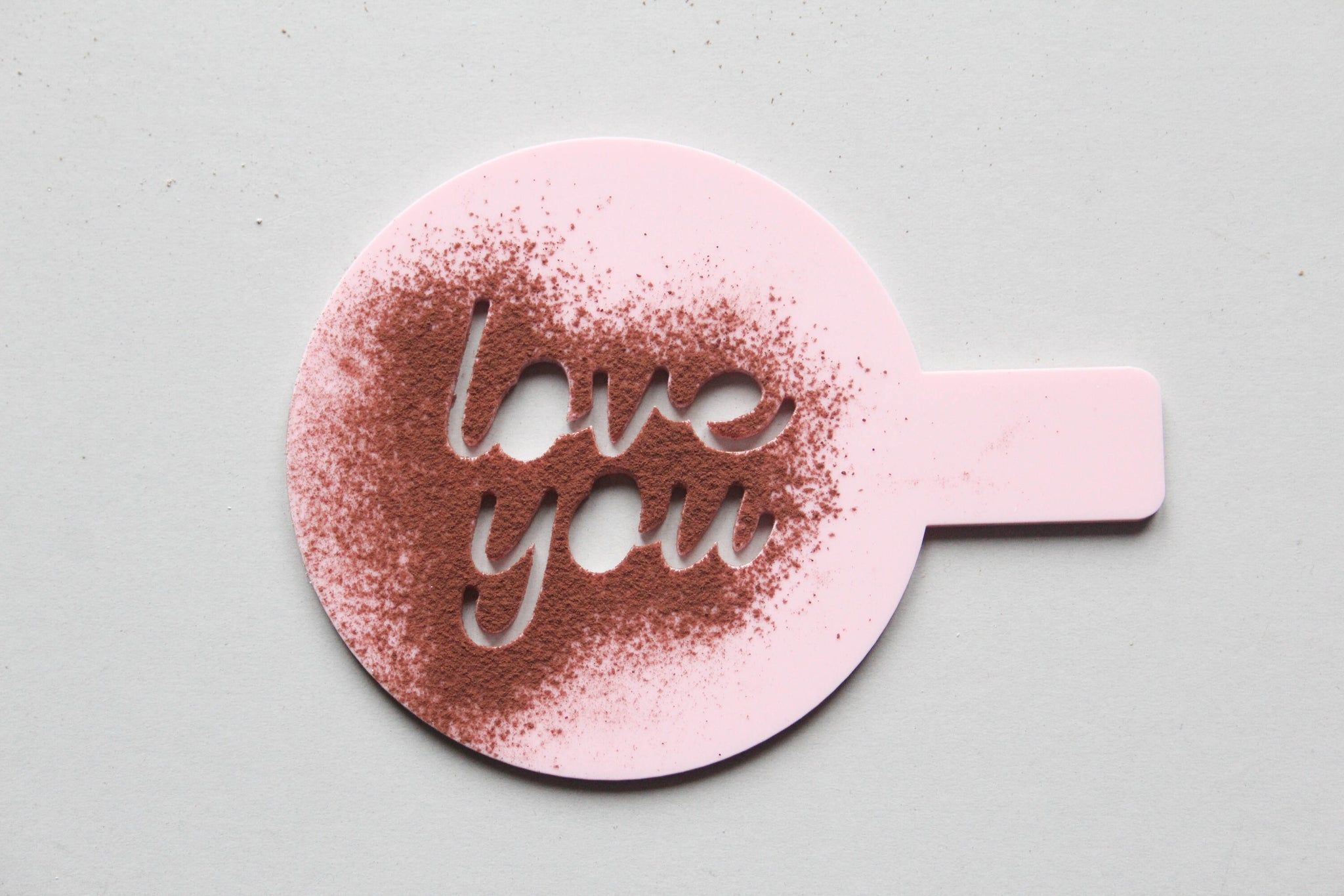 Valentine's Day Gift, Coffee Stencil