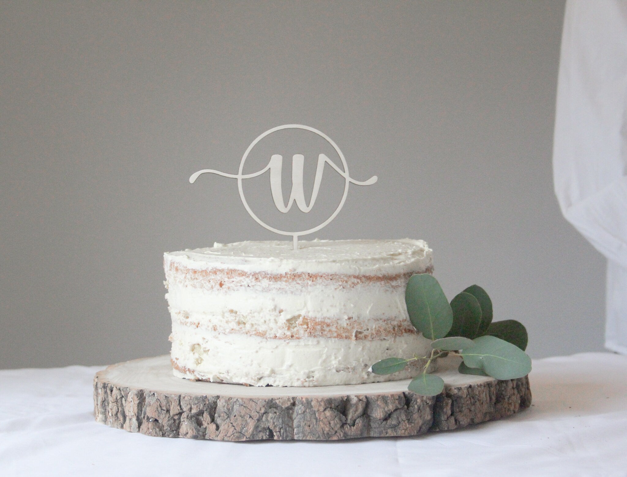 Letter Wedding Cake Topper, Initial Wedding Topper