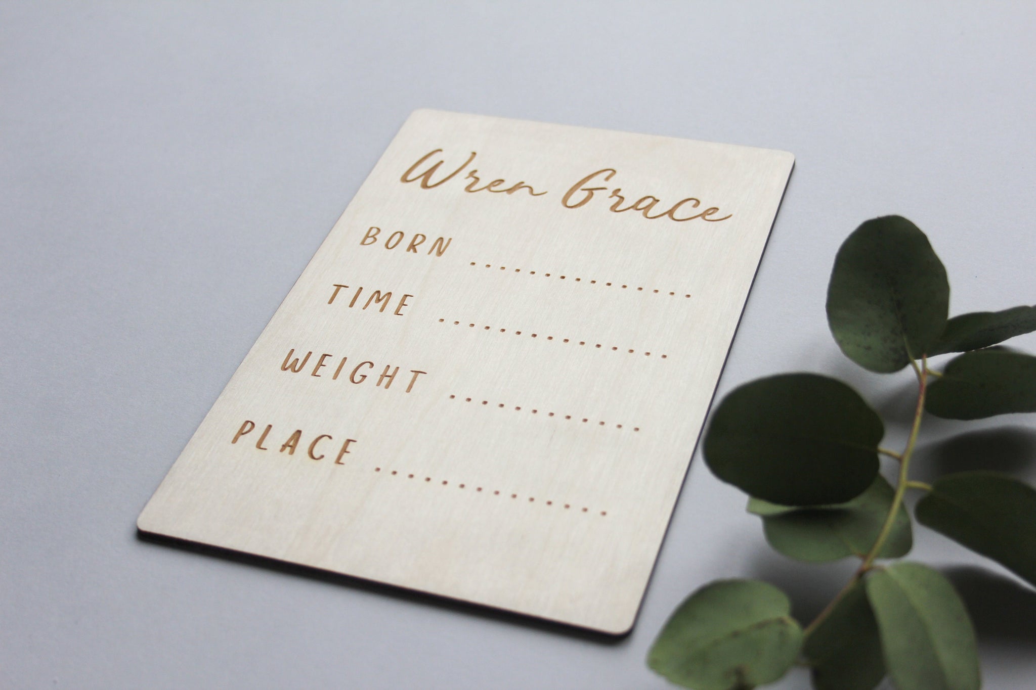 Birth Announcement Sign, Baby Milestone Card