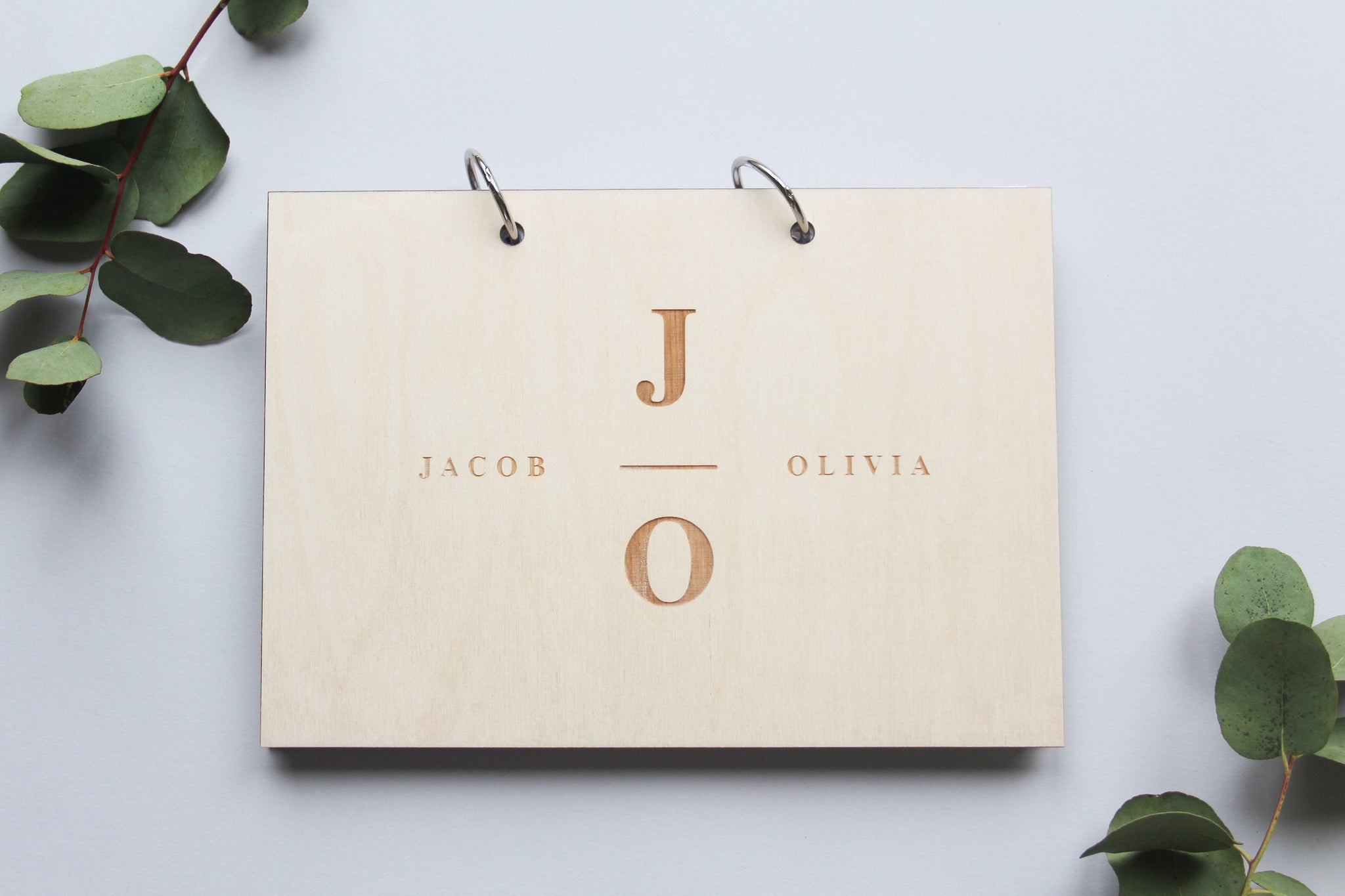 Initials Wedding Guestbook, Personalised Guestbook