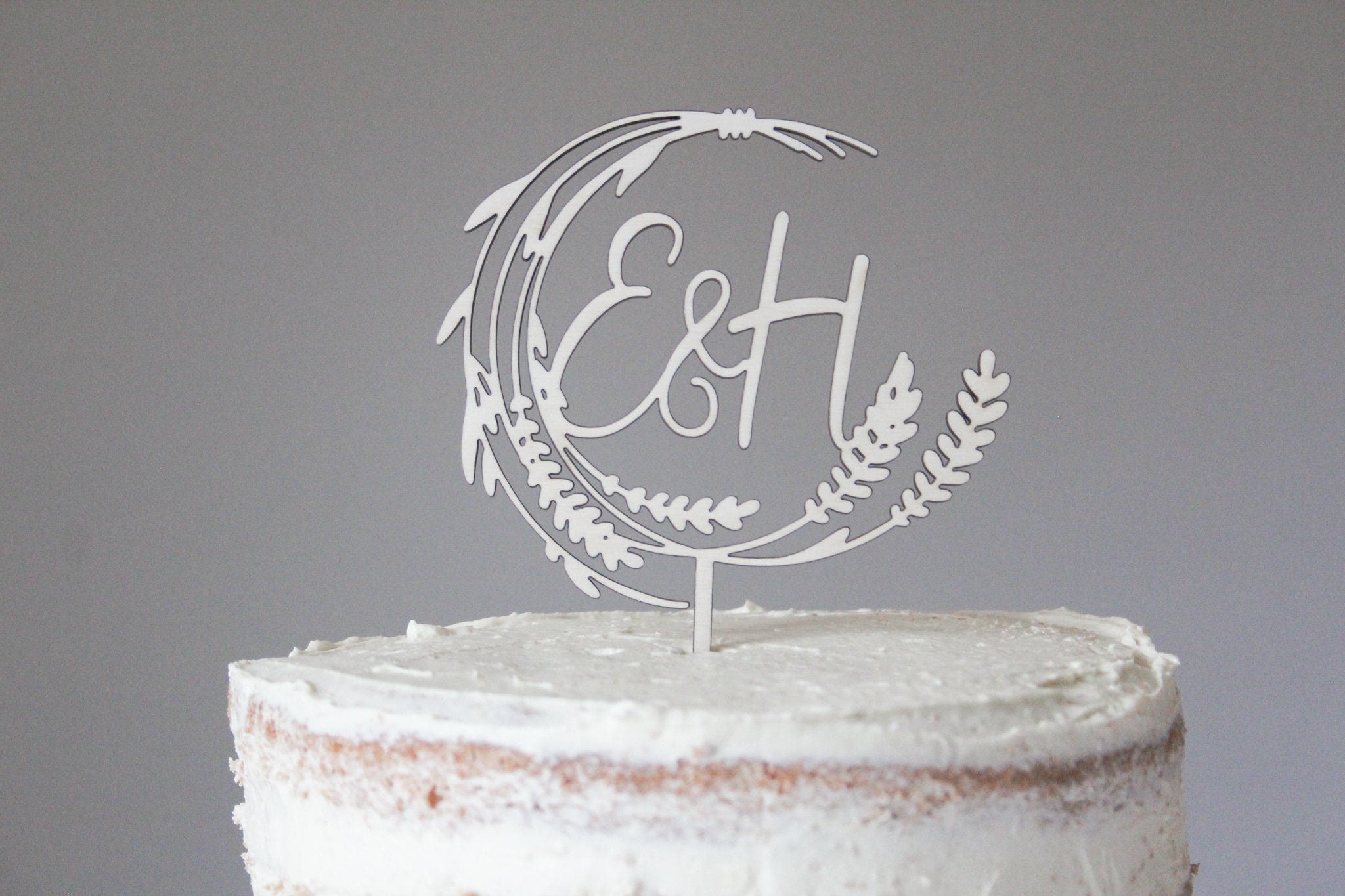 Rustic Wedding Cake Topper, Natural Wedding Topper