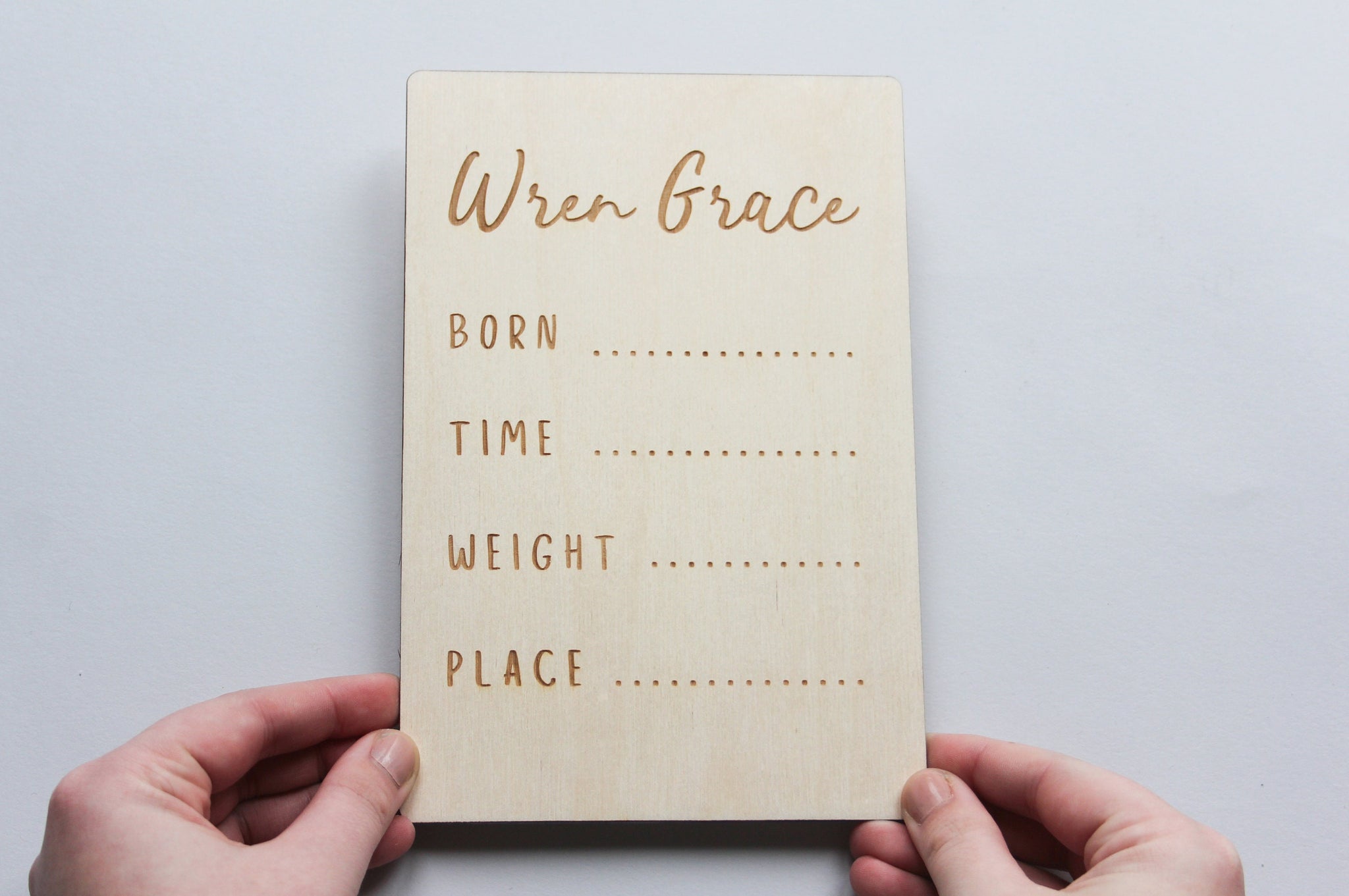 Birth Announcement Sign, Baby Milestone Card