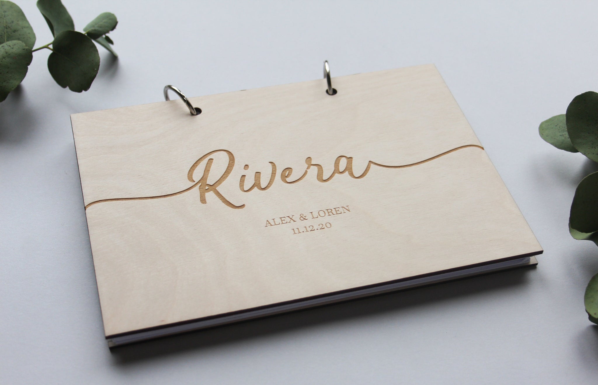 Modern Wedding Guestbook, Personalised Guestbook