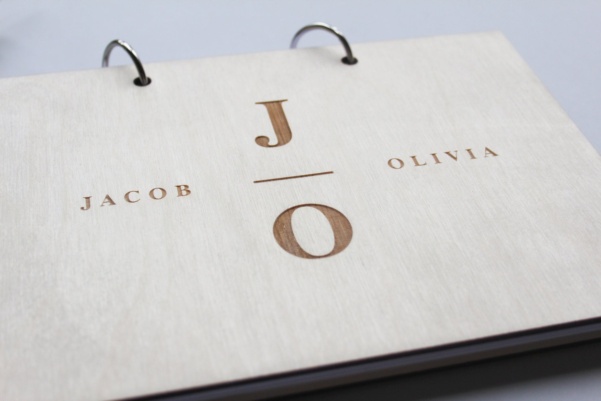 Initials Wedding Guestbook, Personalised Guestbook