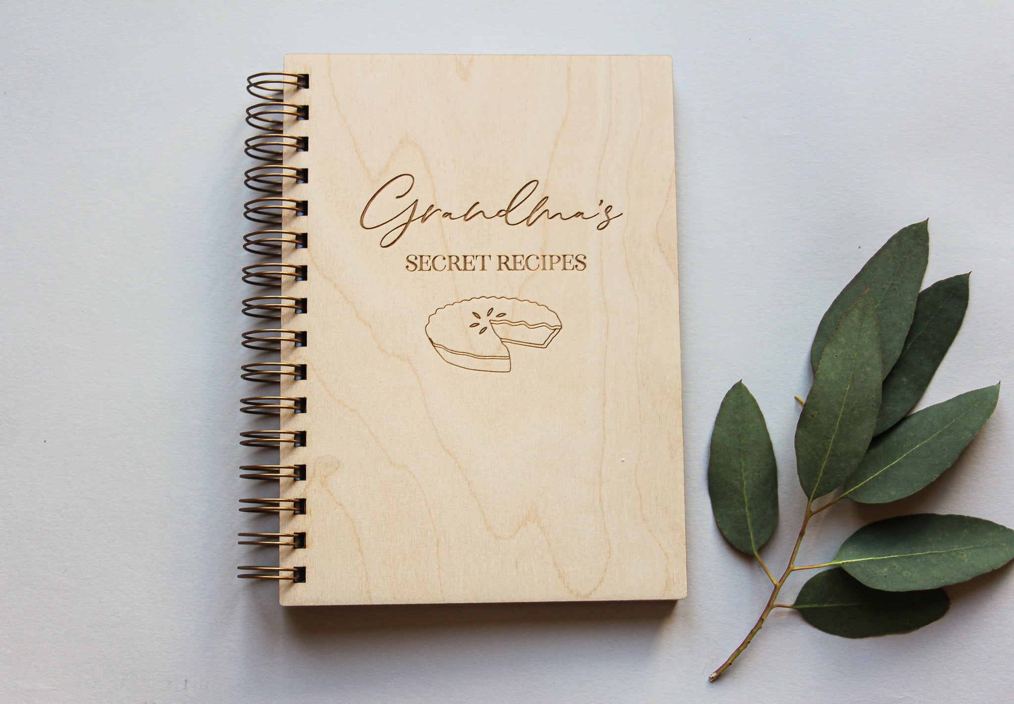 Blank Recipe Book Custom Made, Engraved And Spiral Bound