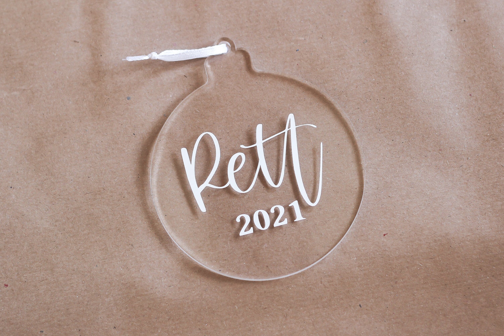 Custom Name Bauble, Couples Christmas