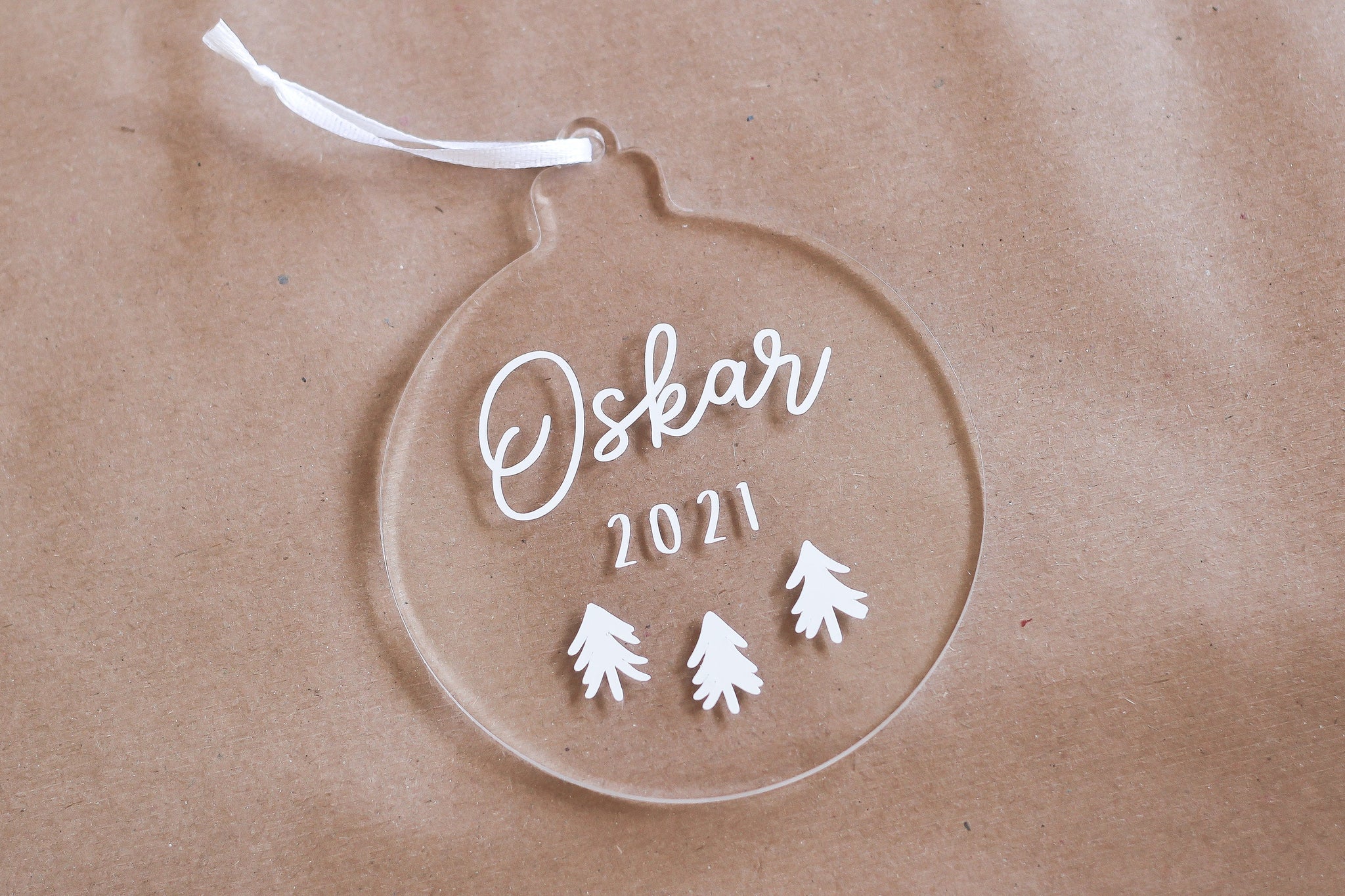 Custom Name Bauble, Couples Christmas