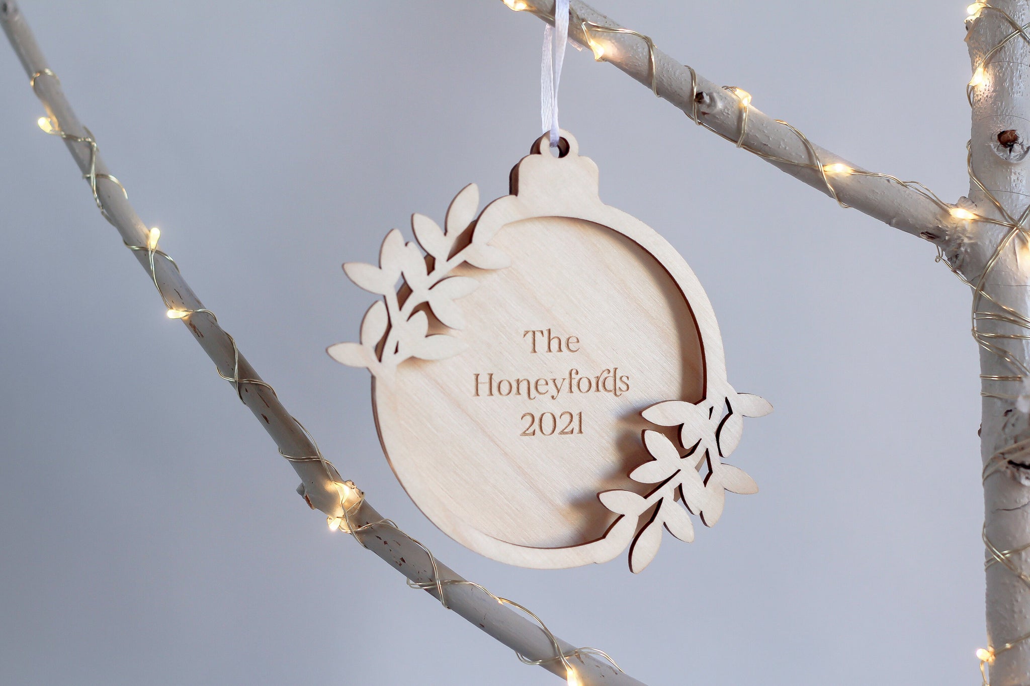 Wooden Bauble, Personalised Ornament