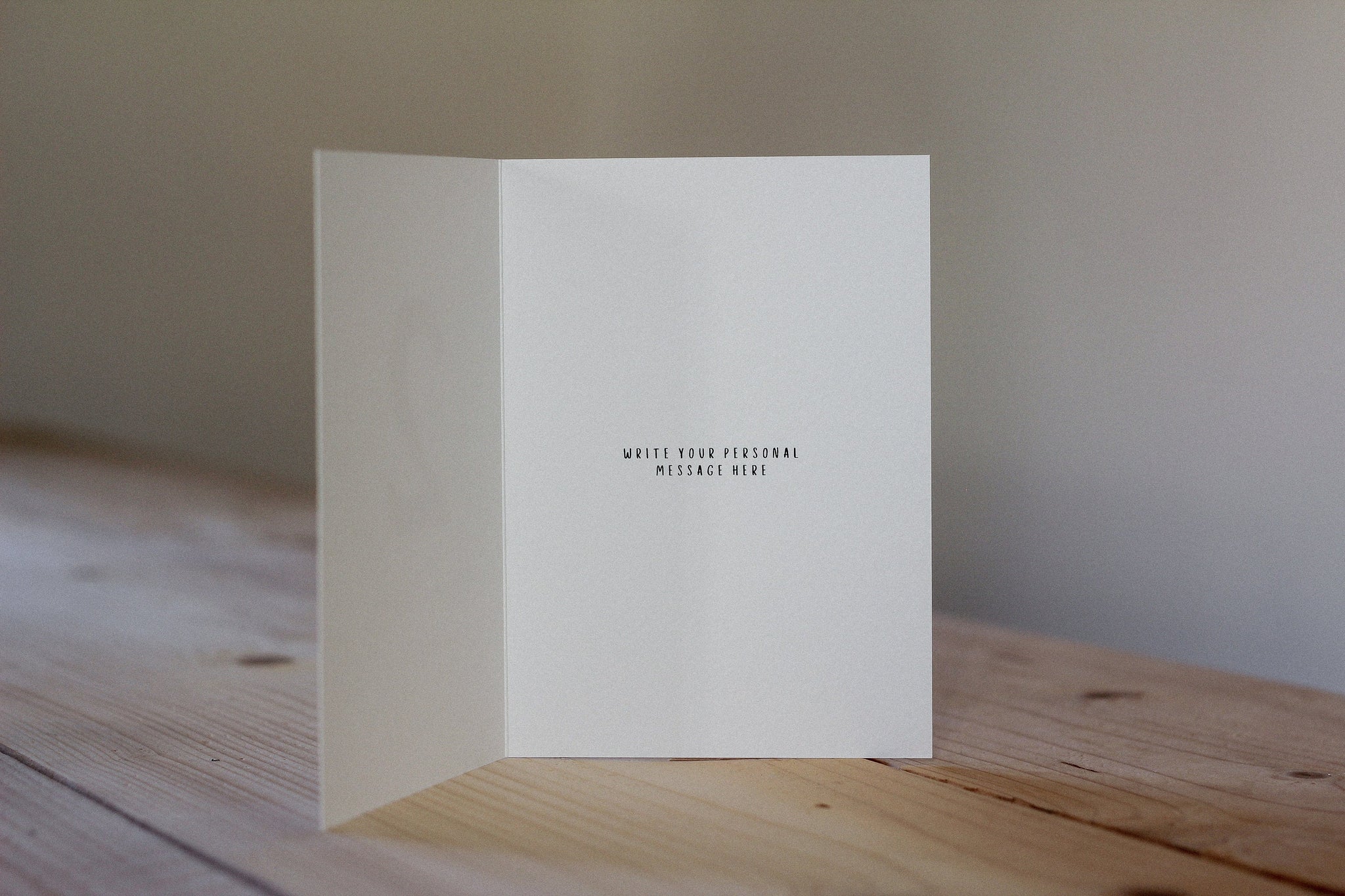 Personalised Christmas Card | Christmas Tree | Celebration Card | Wooden Card