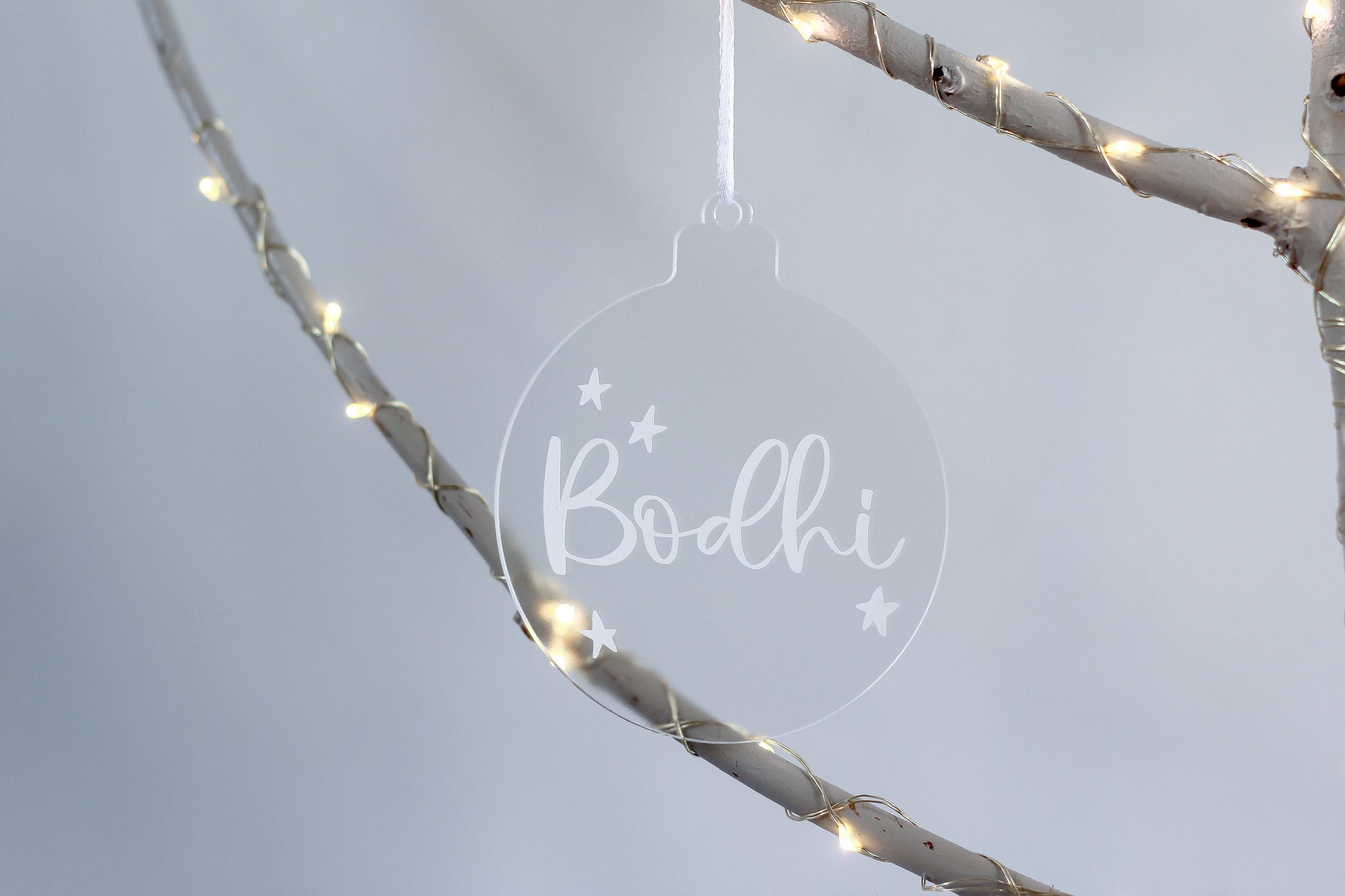 Personalised Name Bauble, My First Christmas