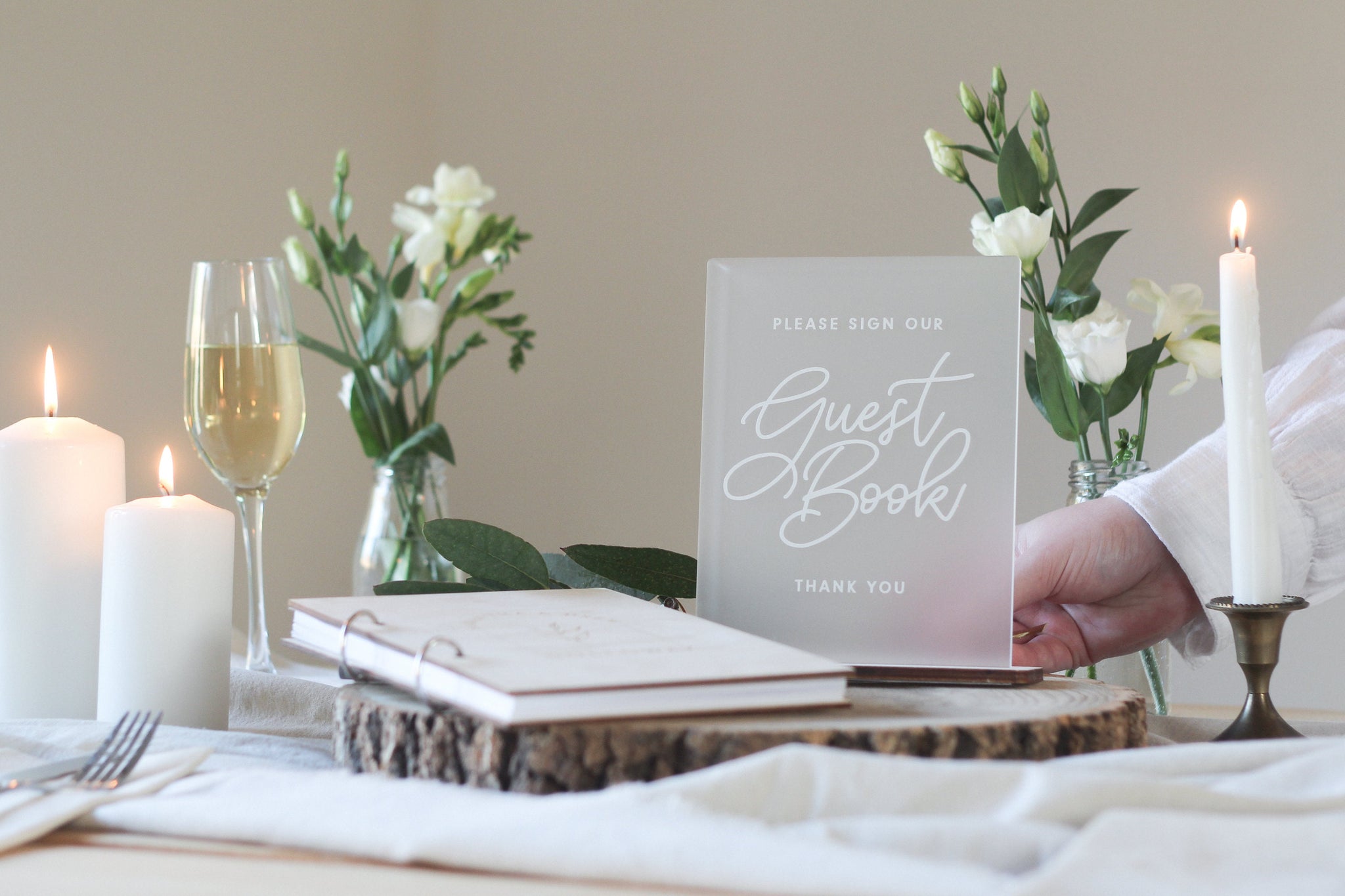 The Guestbook Of Wedding Guest Book, Wooden Wedding Guest Book