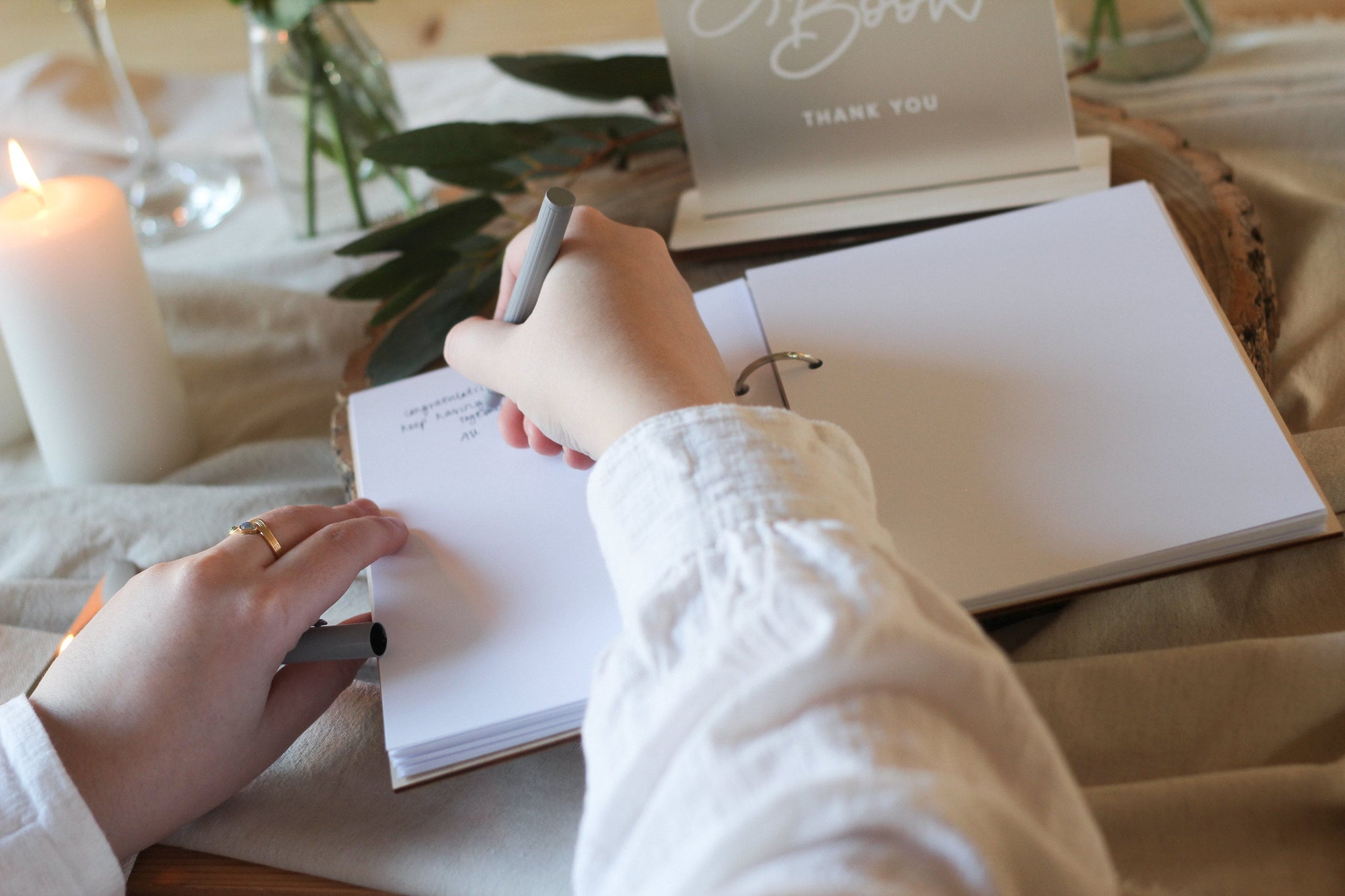 2022 Wedding Guest Book, Wooden Wedding Guest Book